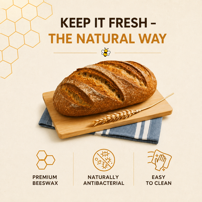 Premium Beeswax Bread Bags Made from 100% Cotton