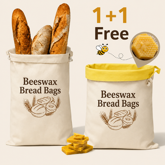 Premium Beeswax Bread Bags Made from 100% Cotton