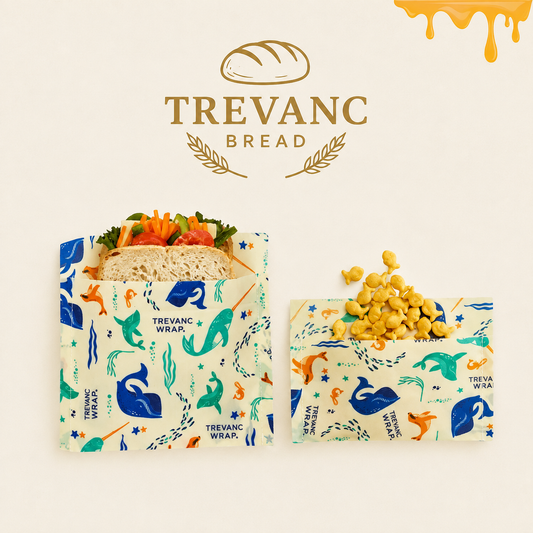 Reusable Beeswax Lunch Wraps – 4-Pack